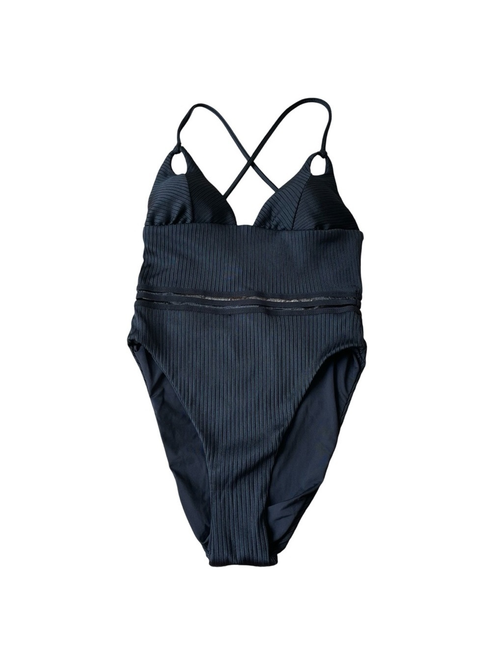 Isabella Rose Queensland High Leg One Piece Swimsuit Black Size Small Coastal